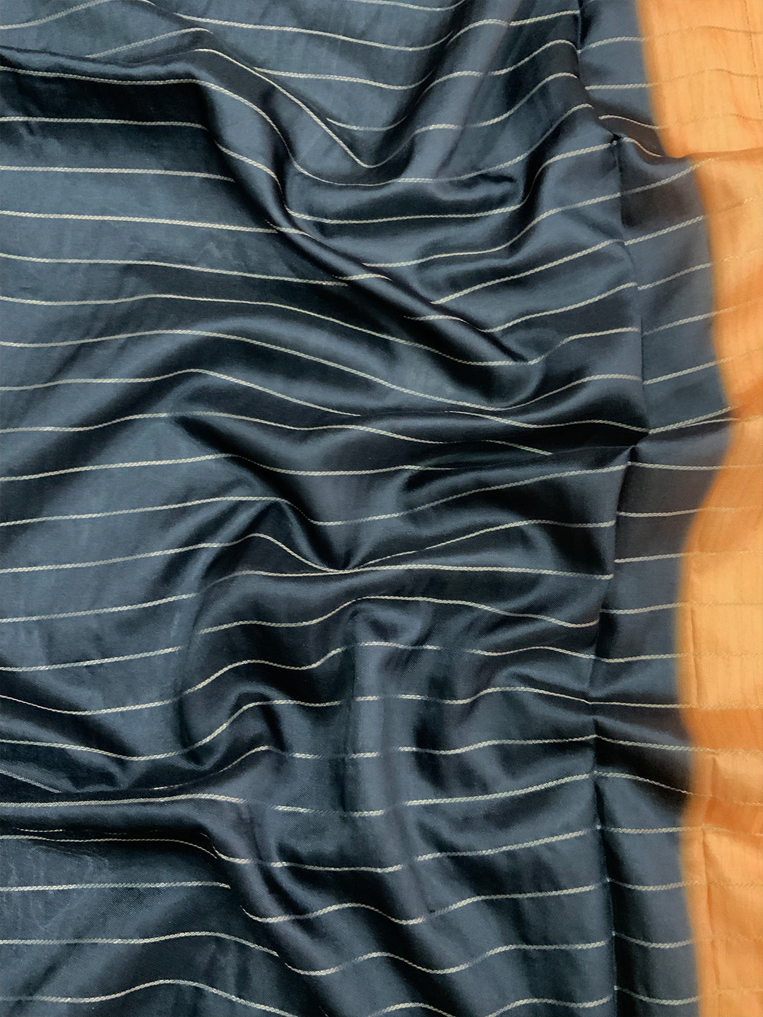 Graceful Soft Silk Satin Chex Saree by My Store