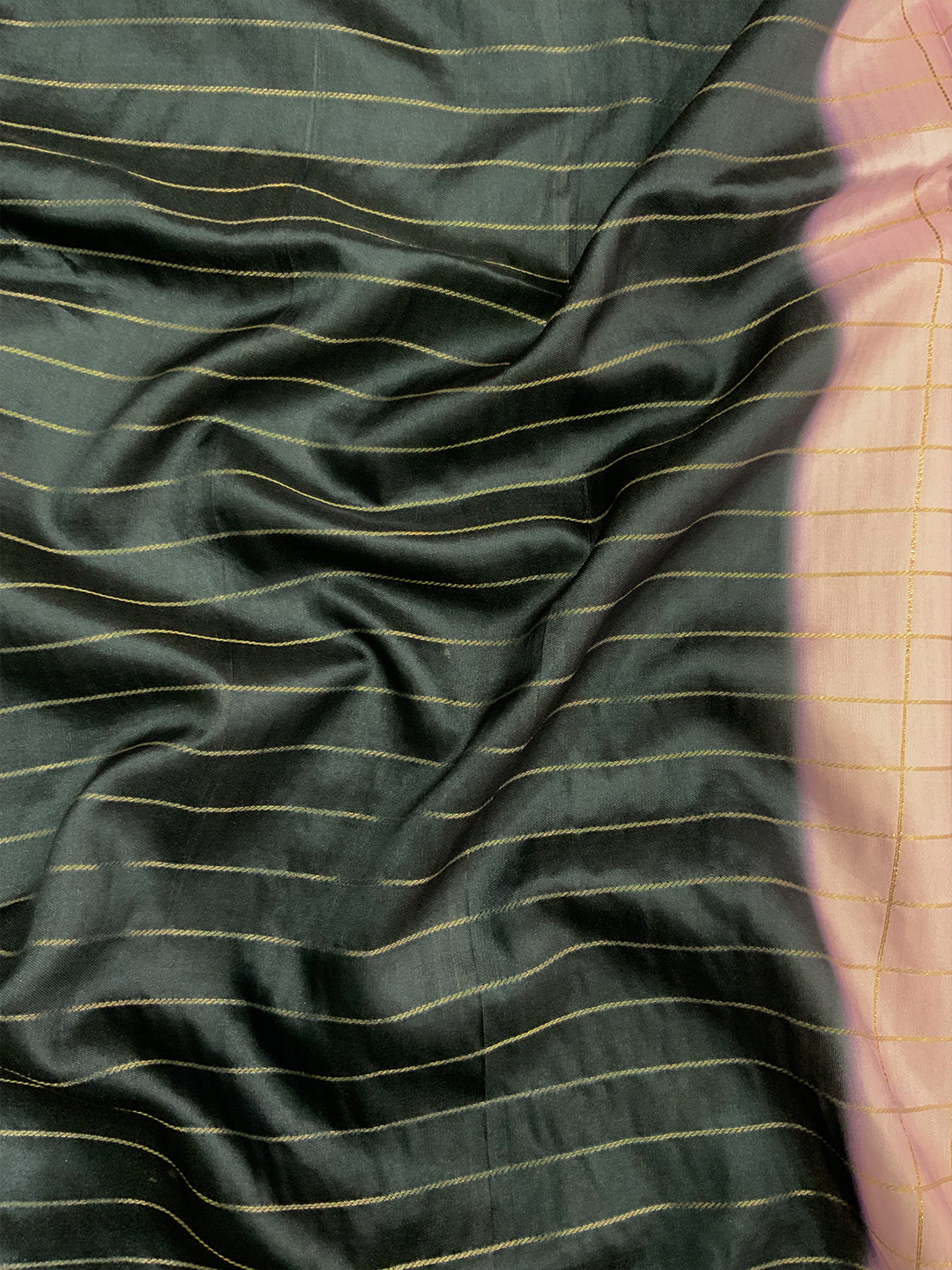 Regal Soft Silk Satin Chex Saree by My Store
