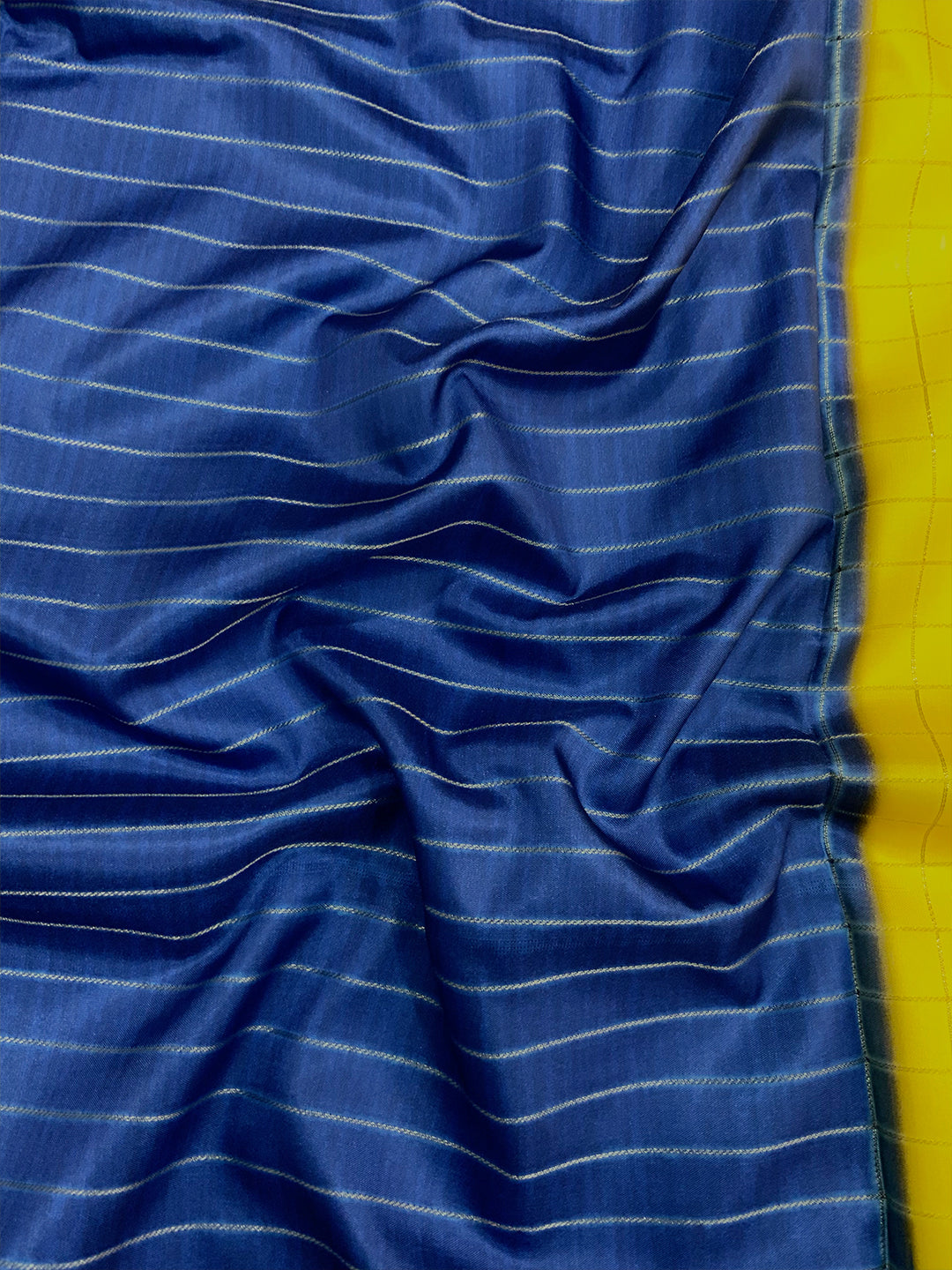 Royal Soft Silk Satin Chex Saree by My Store