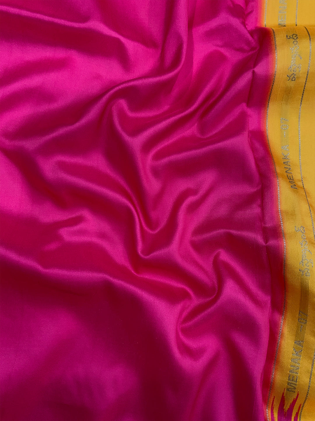 Yellow Floral Gold Zari Weaving Check Saree