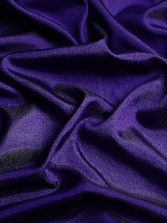 Purple Kanjivaaram Pattu Border Soft Silk Saree by My Store