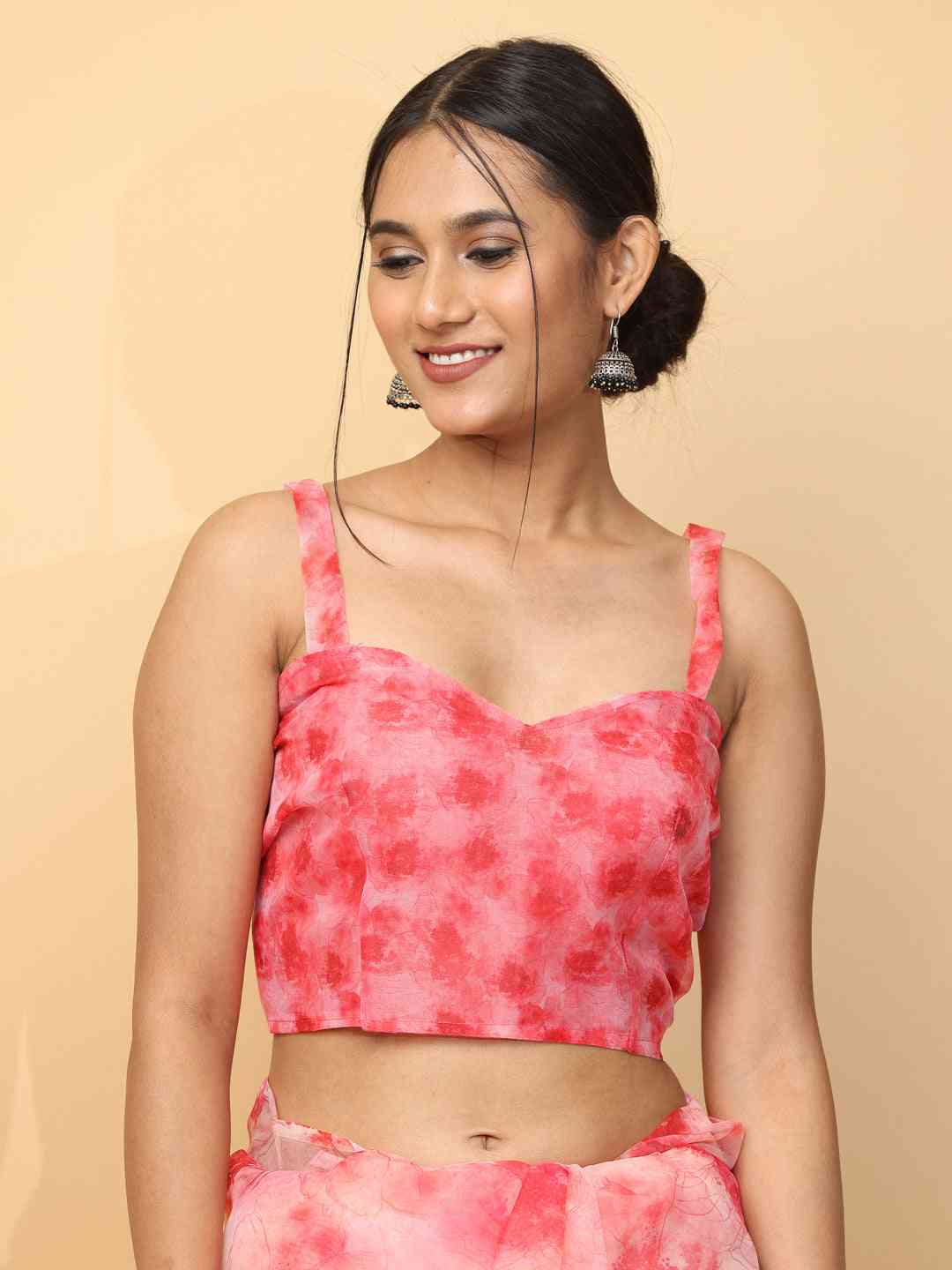 Soft Organza Digital Print Party Wear Saree by My Store