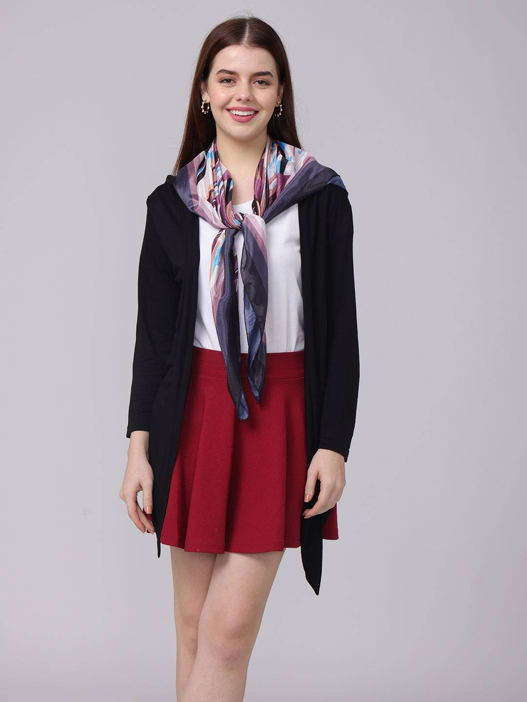Abstract Multicolored Scarf
