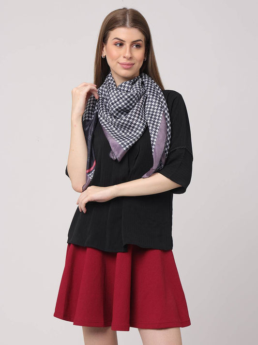 Houndstooth Harmony Scarf by My Store