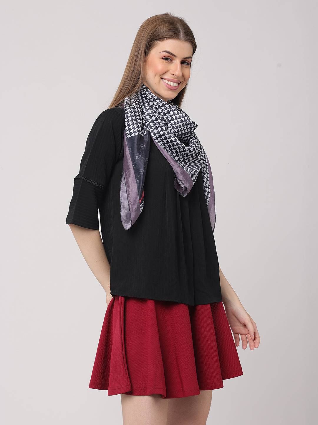 Houndstooth Harmony Scarf by My Store