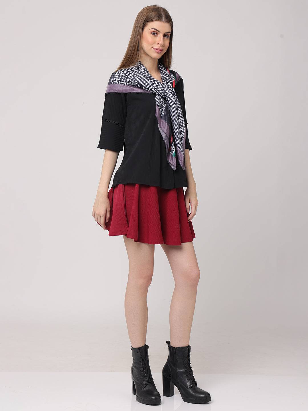 Houndstooth Harmony Scarf by My Store