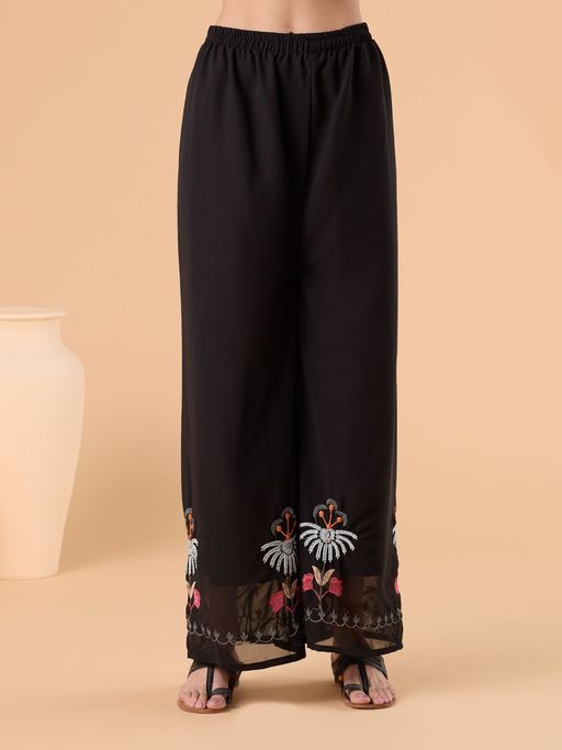 Ready To Wear Georgette Black Kurta Set