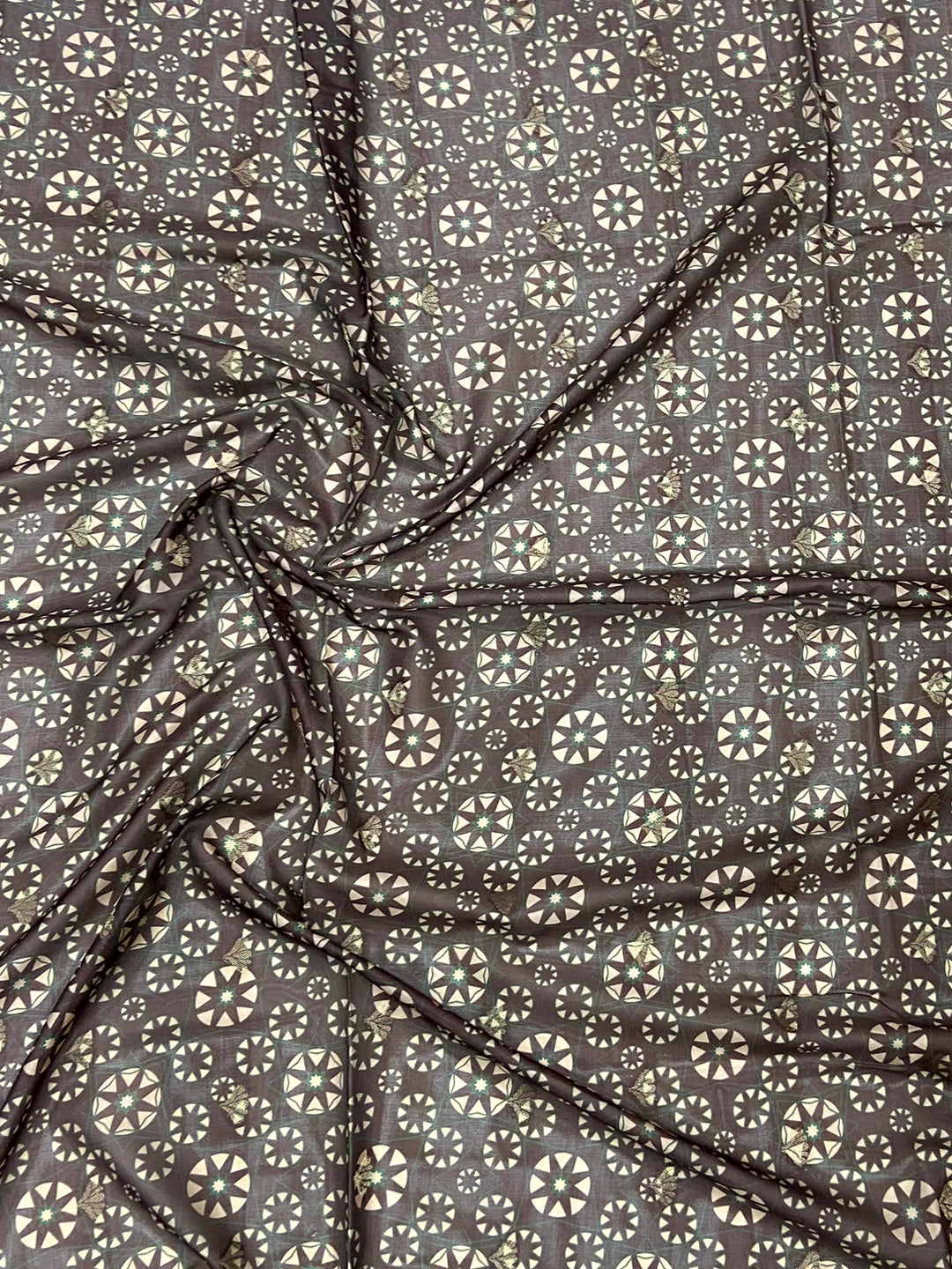 Rose Pink Kalamkari Ombre Crepe Silk Saree by My Store