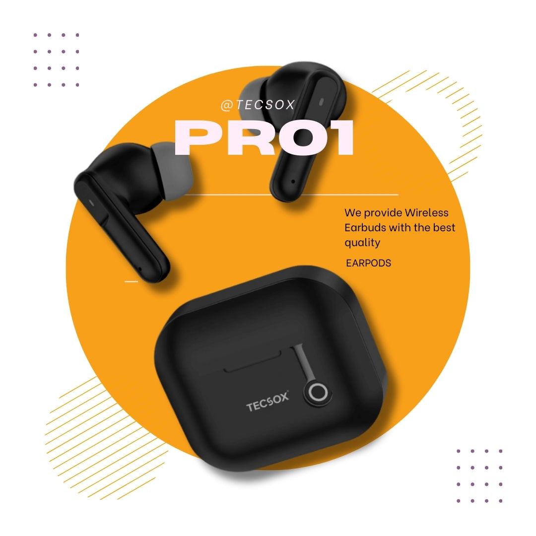 Buy TecSox Pro 1 Wireless Earbud With Comfortable Fit
