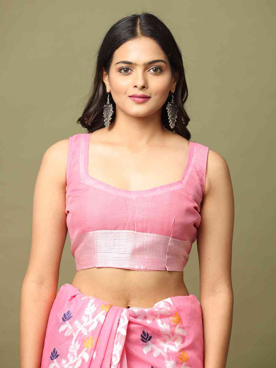 Lovely Dhakai Jamdani Light Weight Cotton Silk Saree by My Store