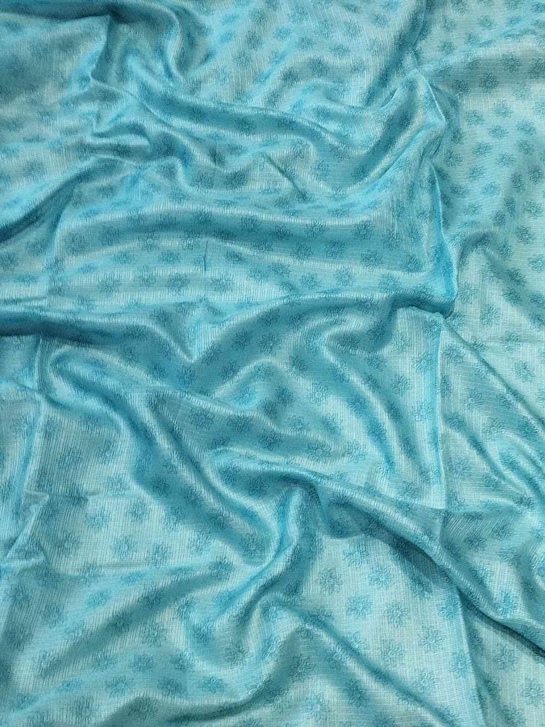Cream Kota With Digital Floral Printed Saree by My Store