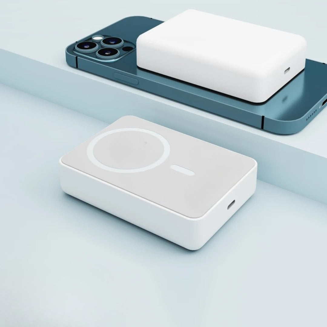 TecSox 5000mAh | Wireless With MagSafe Compact Pocket Size Power Bank | Lithium Polymer