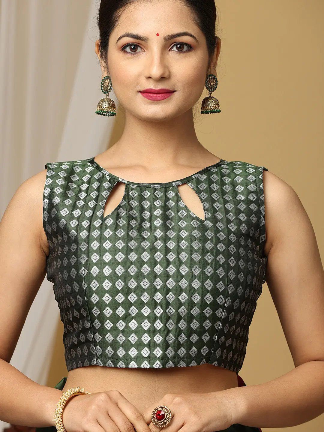 Banarasi Katan Silk Green Colour Kanchi Zari Weaving Saree