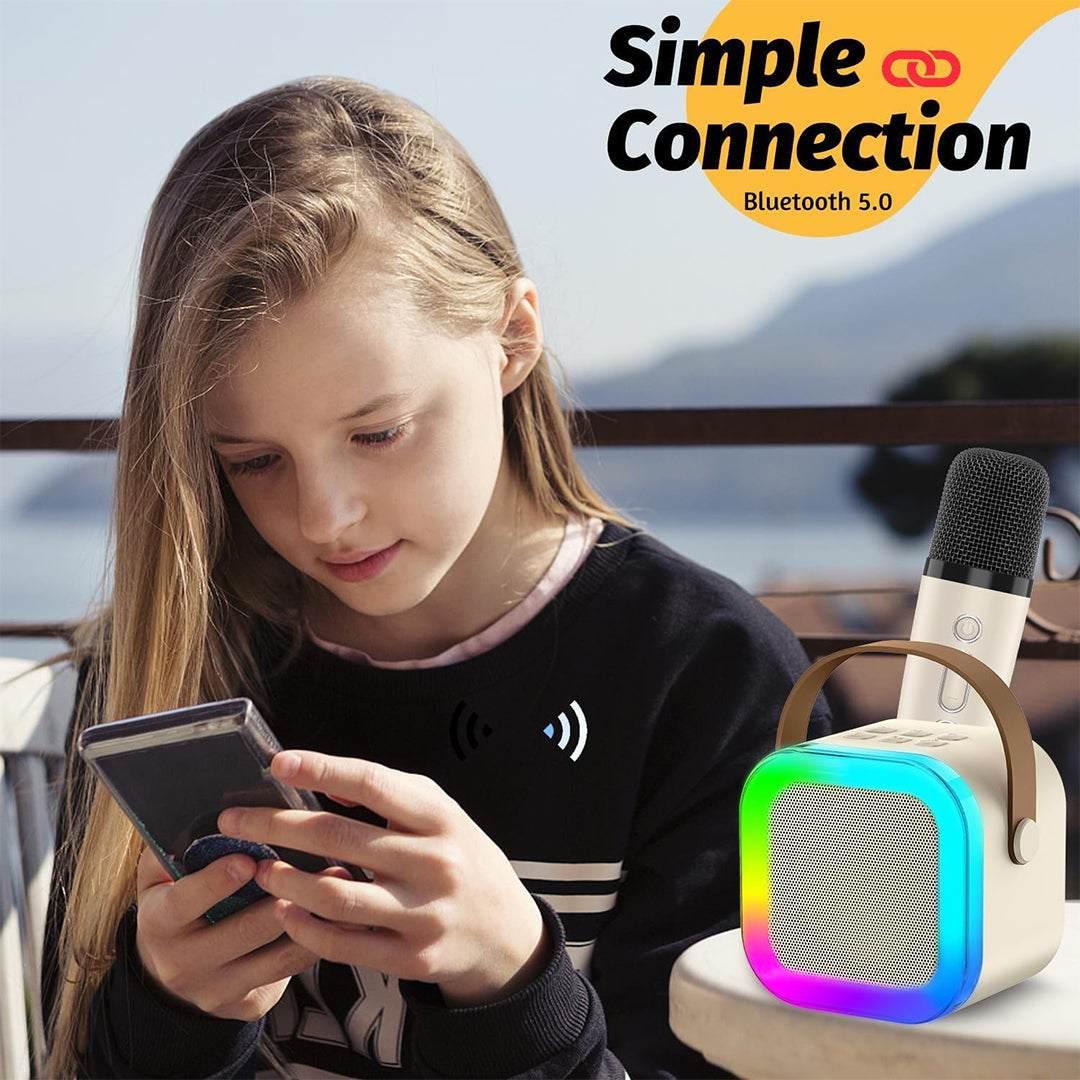 Order Karaoke Mic with Speaker & with Mic Voice Changing Option