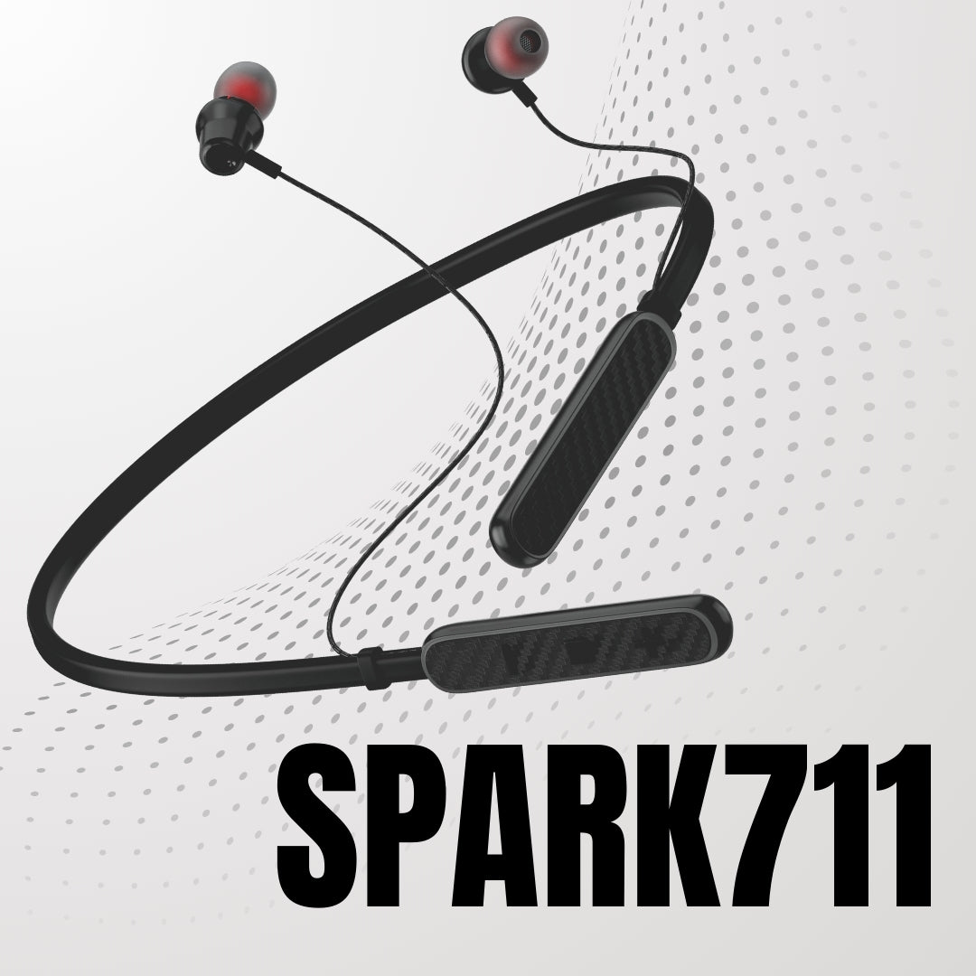 Spark711 Bluetooth Neckband | ENC | 30 Hr | IPX Water Resistant