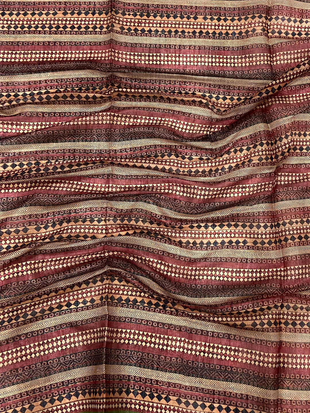 Rose Pink Zari Tussar Floral Saree by My Store