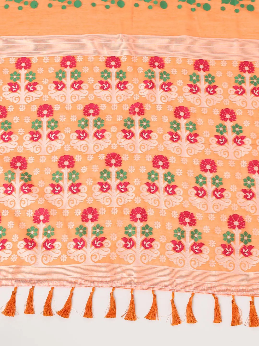 Lovely Dhakai Jamdani Light Weight Cotton Silk Saree by My Store