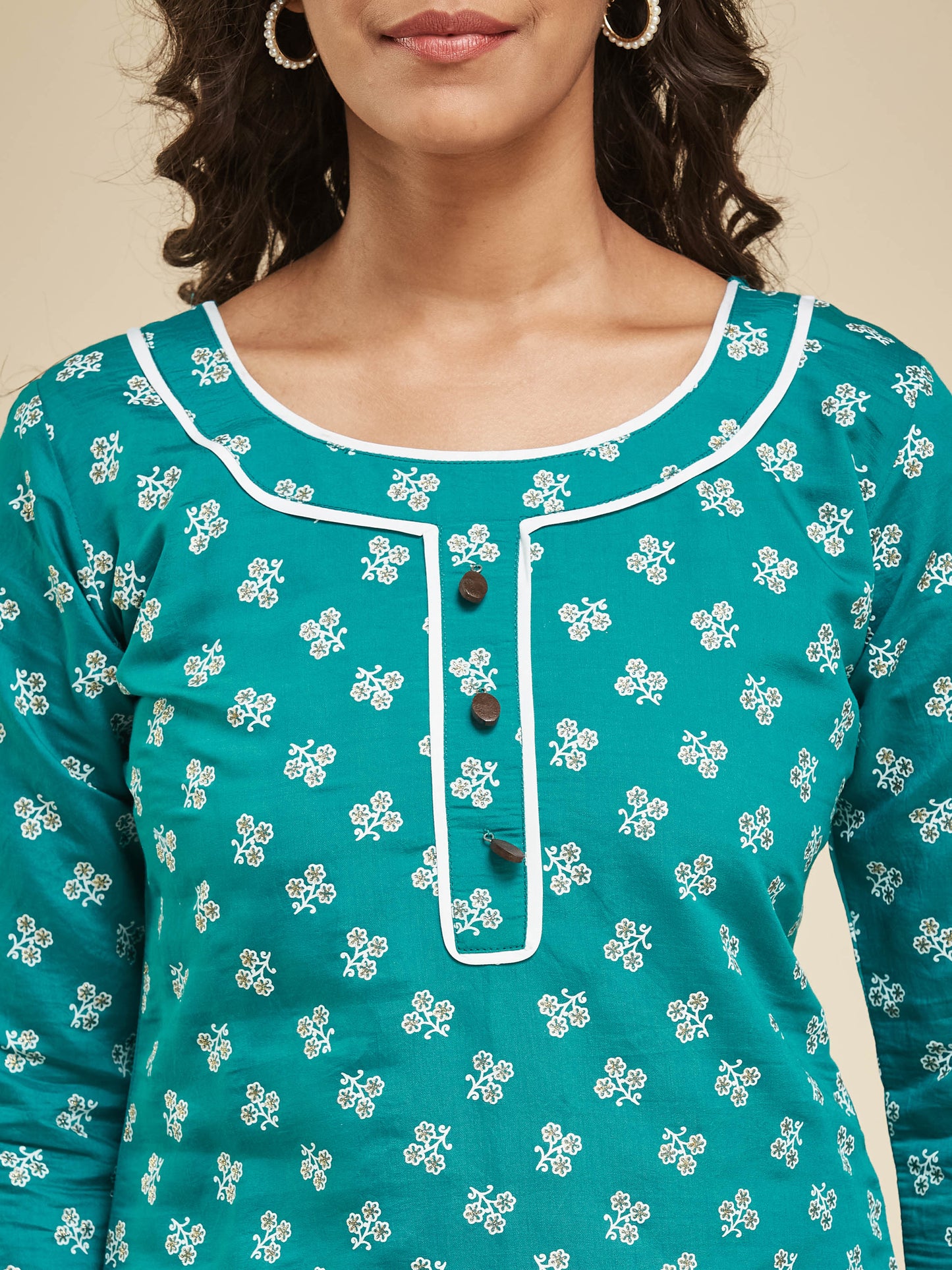 Designer Viscos Green kurta Set