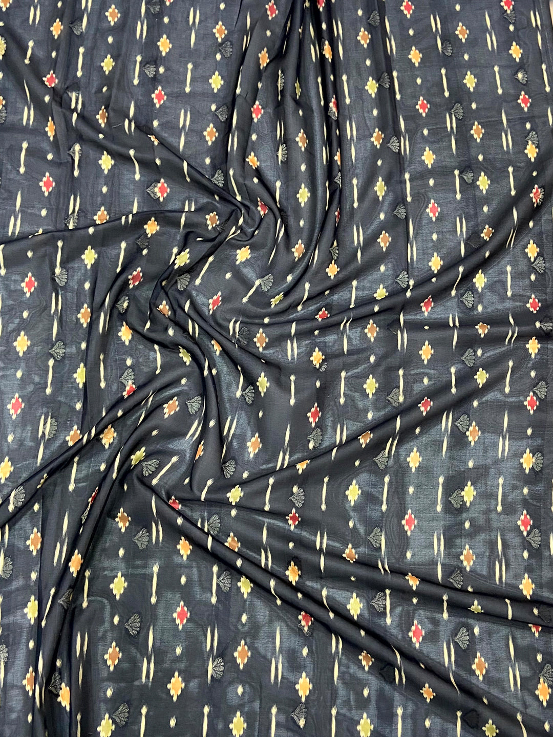 Beige Kalamkari Ombre Crepe Silk Saree