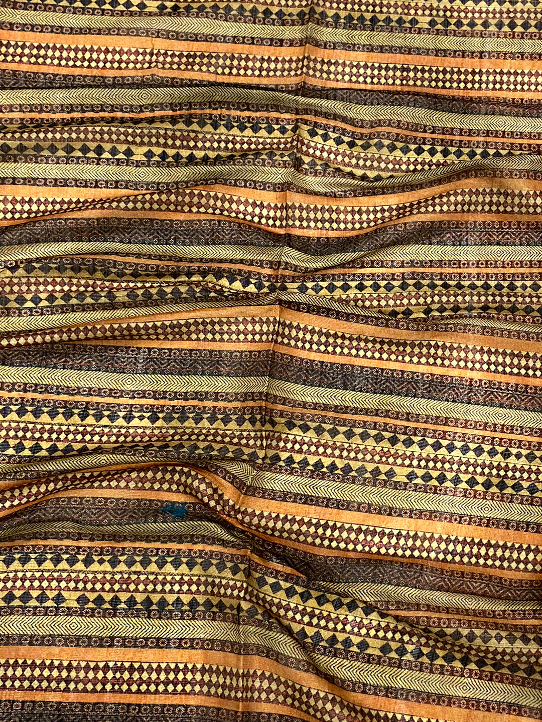 Radiant Orange Zari Tussar Floral Saree by My Store
