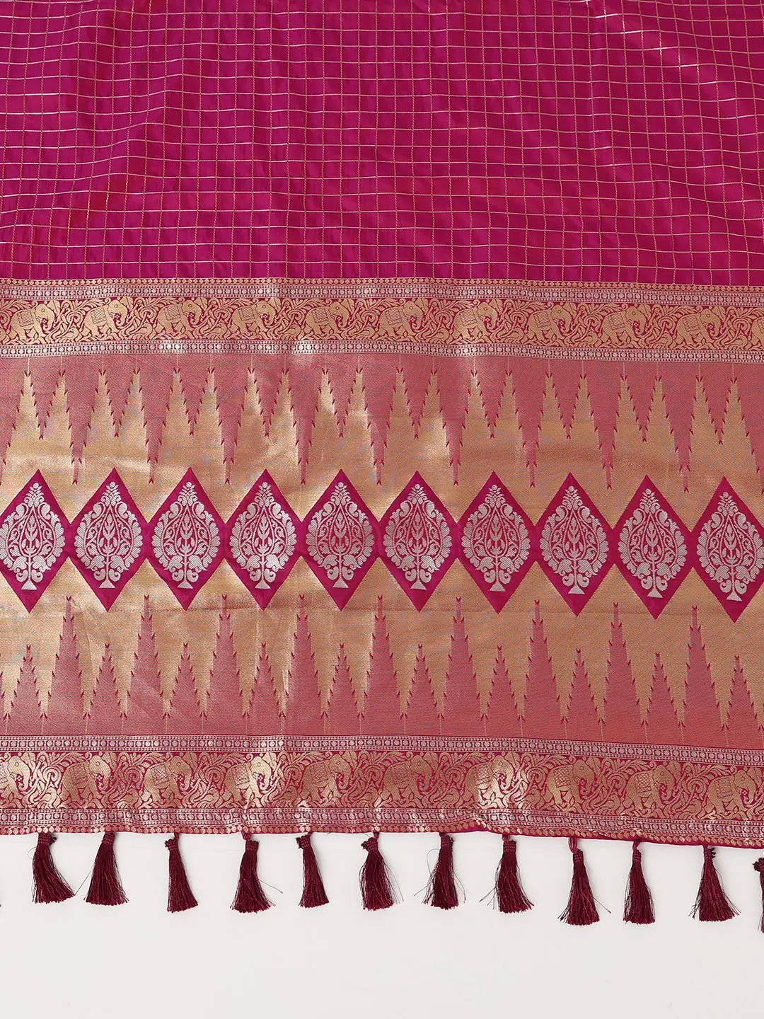Soft Silk Woven Design Zari Kanchi Blend Banarasi Saree by My Store