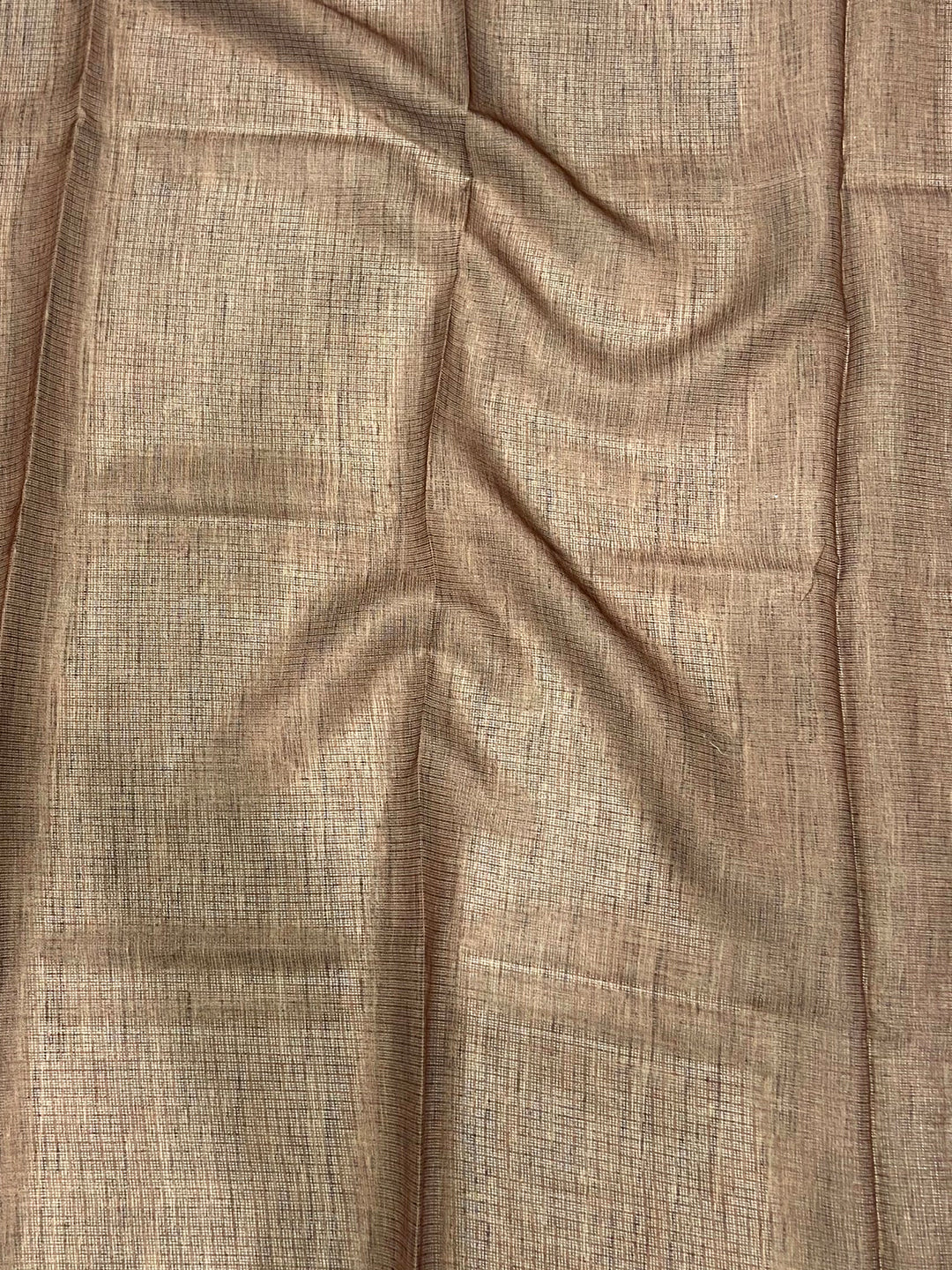 Peach Kota Doriya Floral Cut Work Saree by My Store