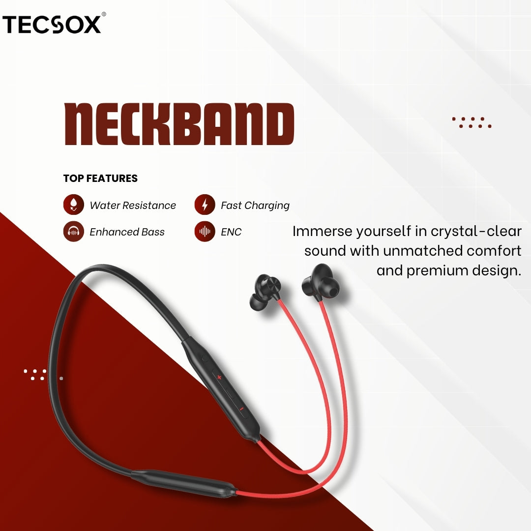 Zap200 Bluetooth Neckband | 40 Hr | High Bass | IPX Water Resistant