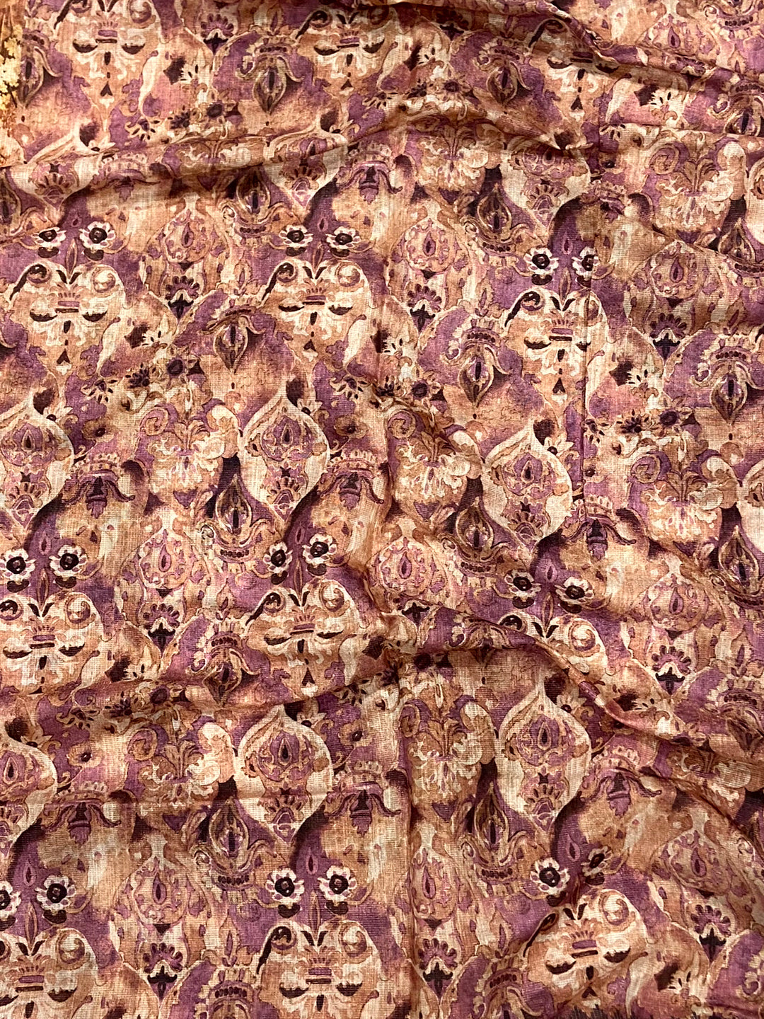 Purple Tussar Blossom Saree by My Store