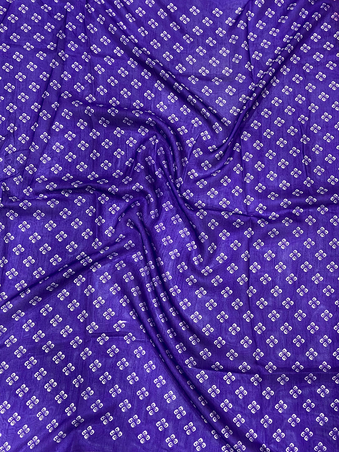 Purple Soft Dola Bandhej Print Saree by My Store