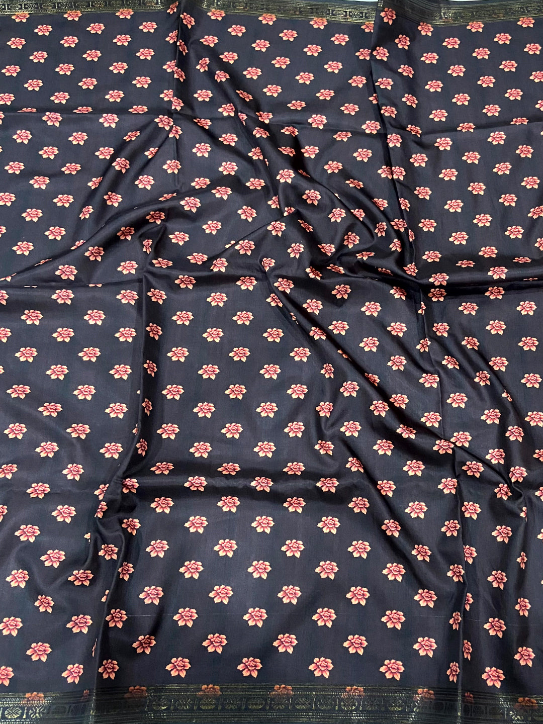 Pink Soft Silk Bird Kalamkari Print Saree by My Store