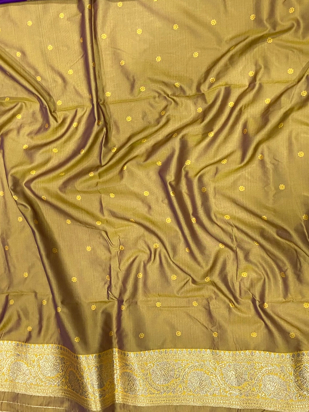 Purple Soft Silk Feather Saree by My Store