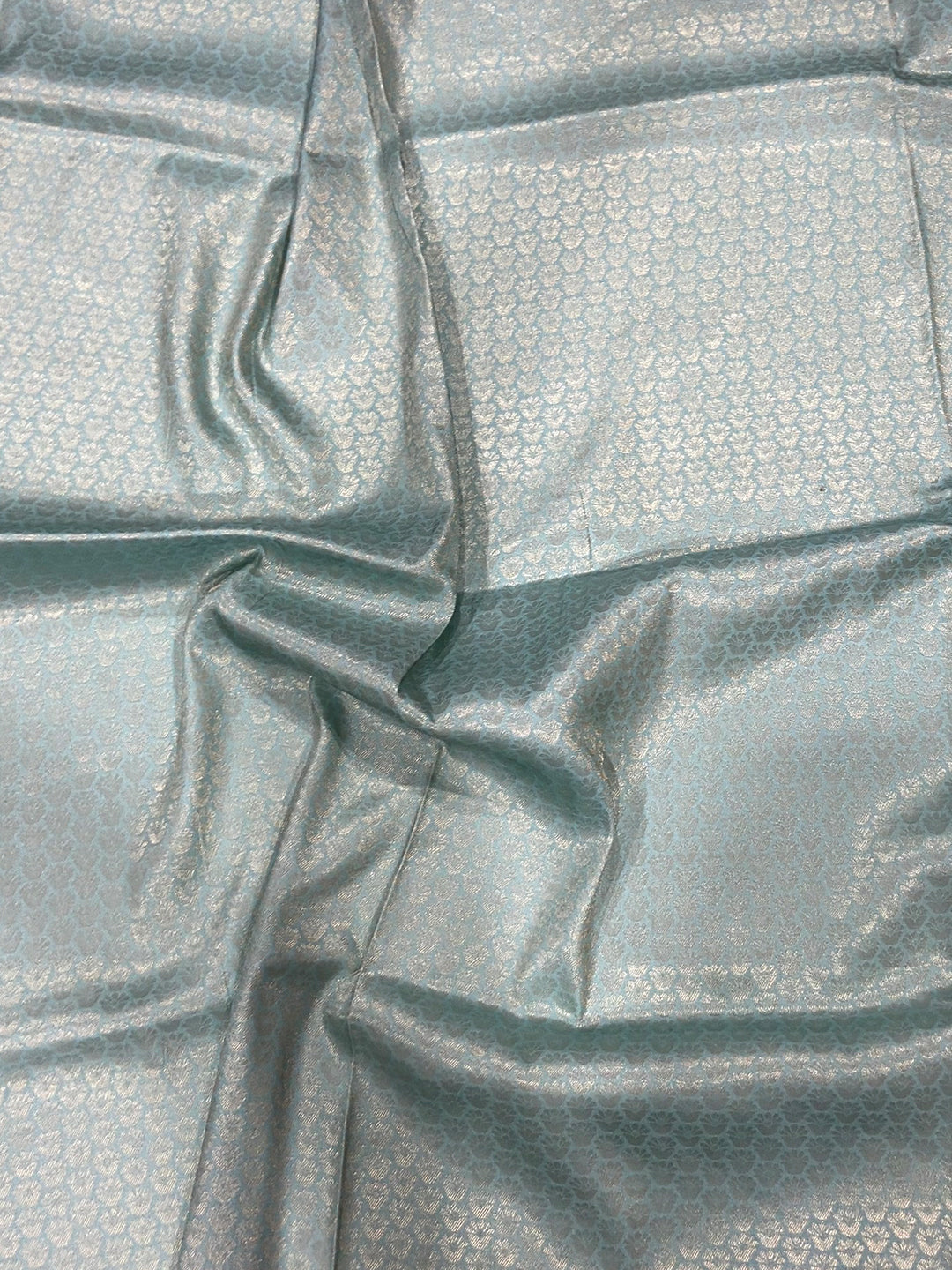 Light Blue Kanjivaram Digital Silk Saree by My Store