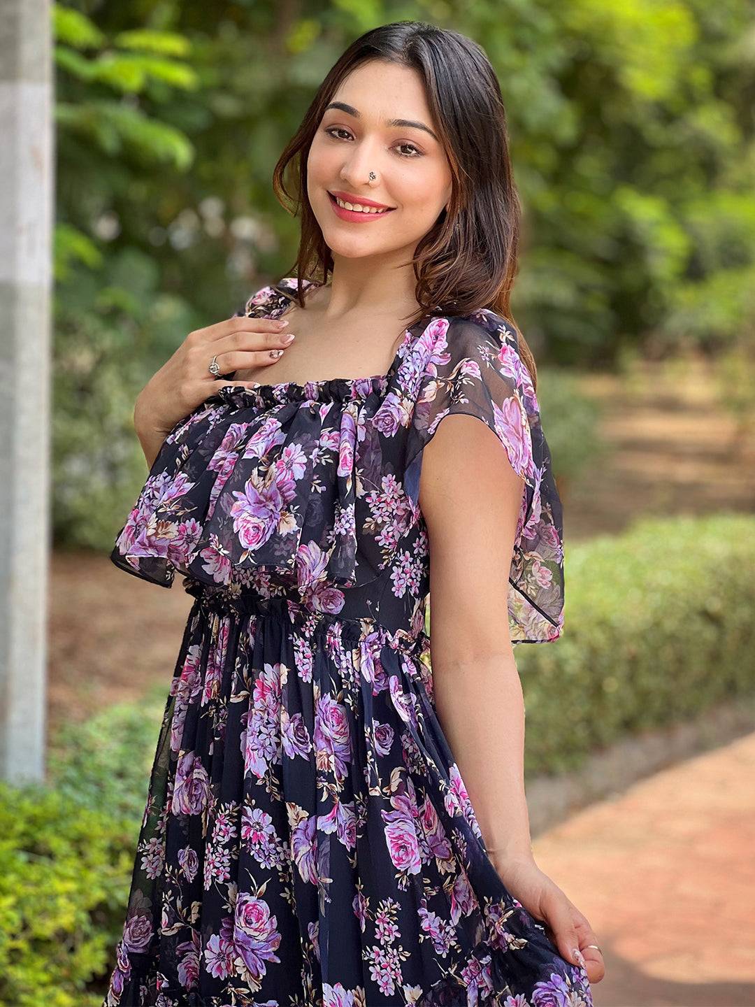 Blossom Off-Shoulder Dress