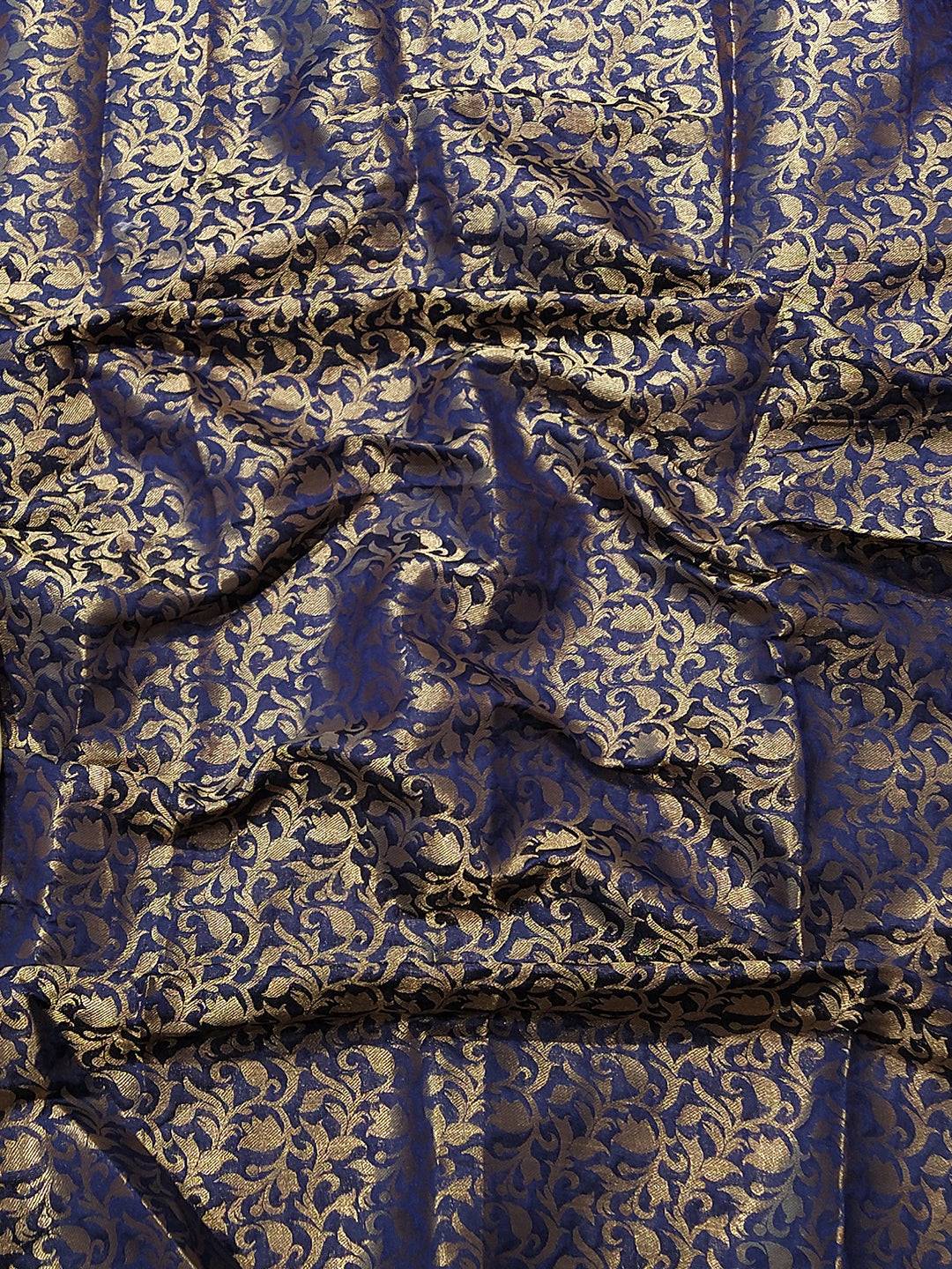 Aura Soft Silk Olive Colour Saree With Kanjivaram Weaving
