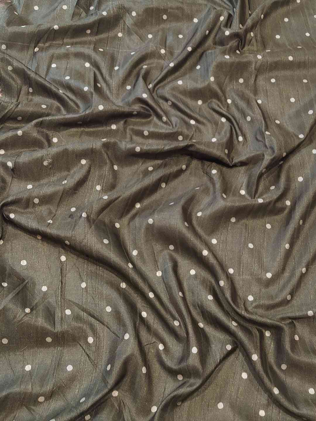 Beautiful Pure Tussar Ghicha Silk Digital Print Saree