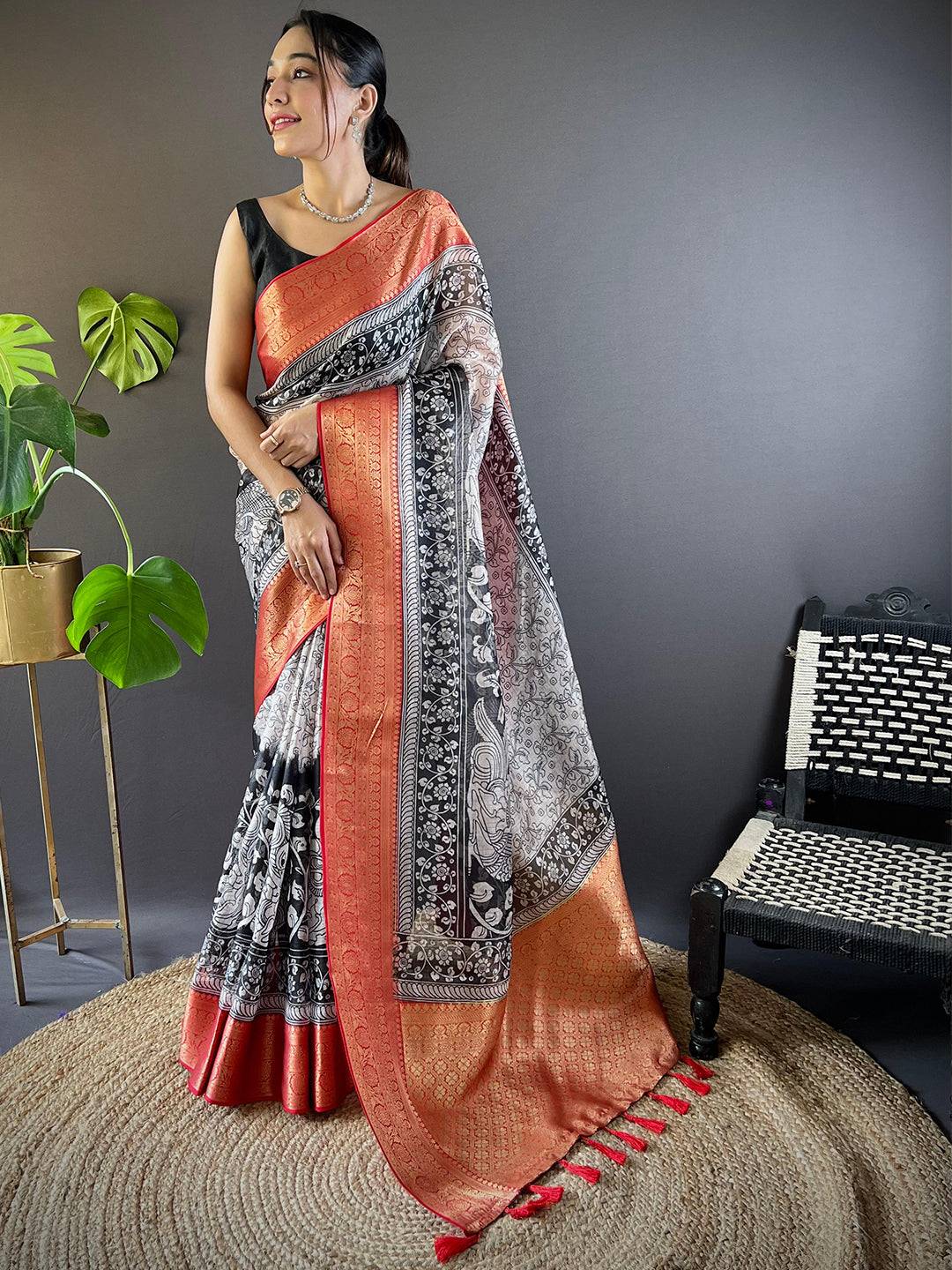Radiant Kalamkari Kota Saree by My Store