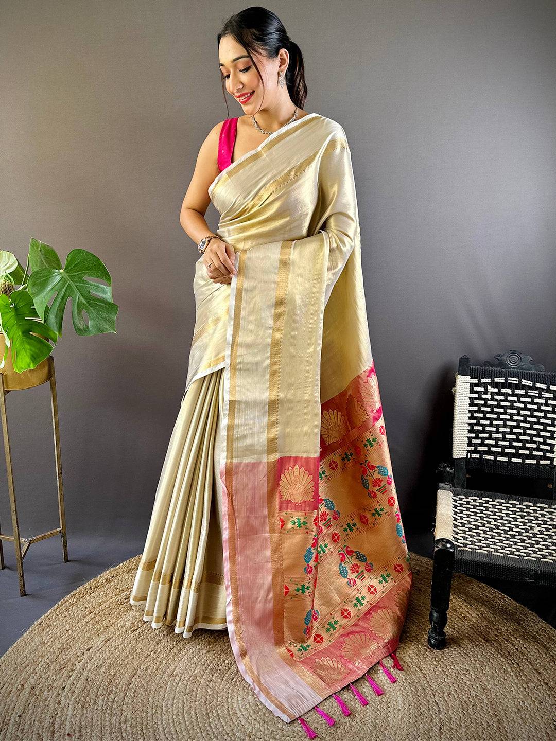 Radiant Zari Paithani Saree by My Store