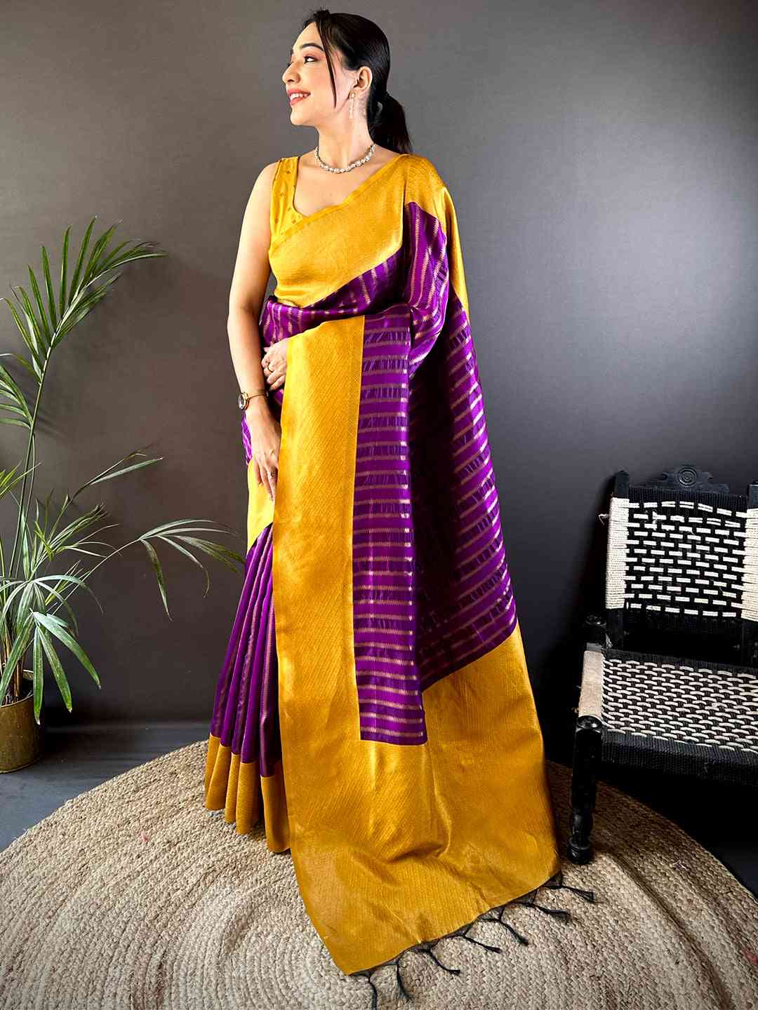 Regal Banarasi Katan Soft Silk Saree by My Store