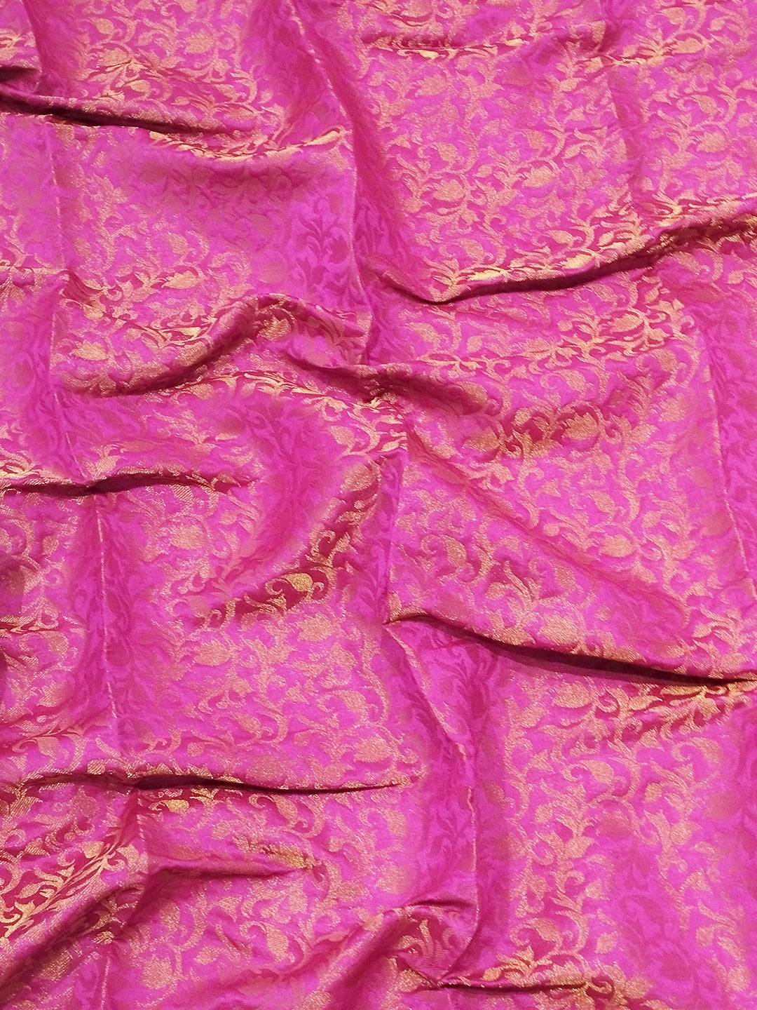 Royal Blue Colour Kanjivaram Aura Soft Silk Saree With Broced Zari Blouse by My Store