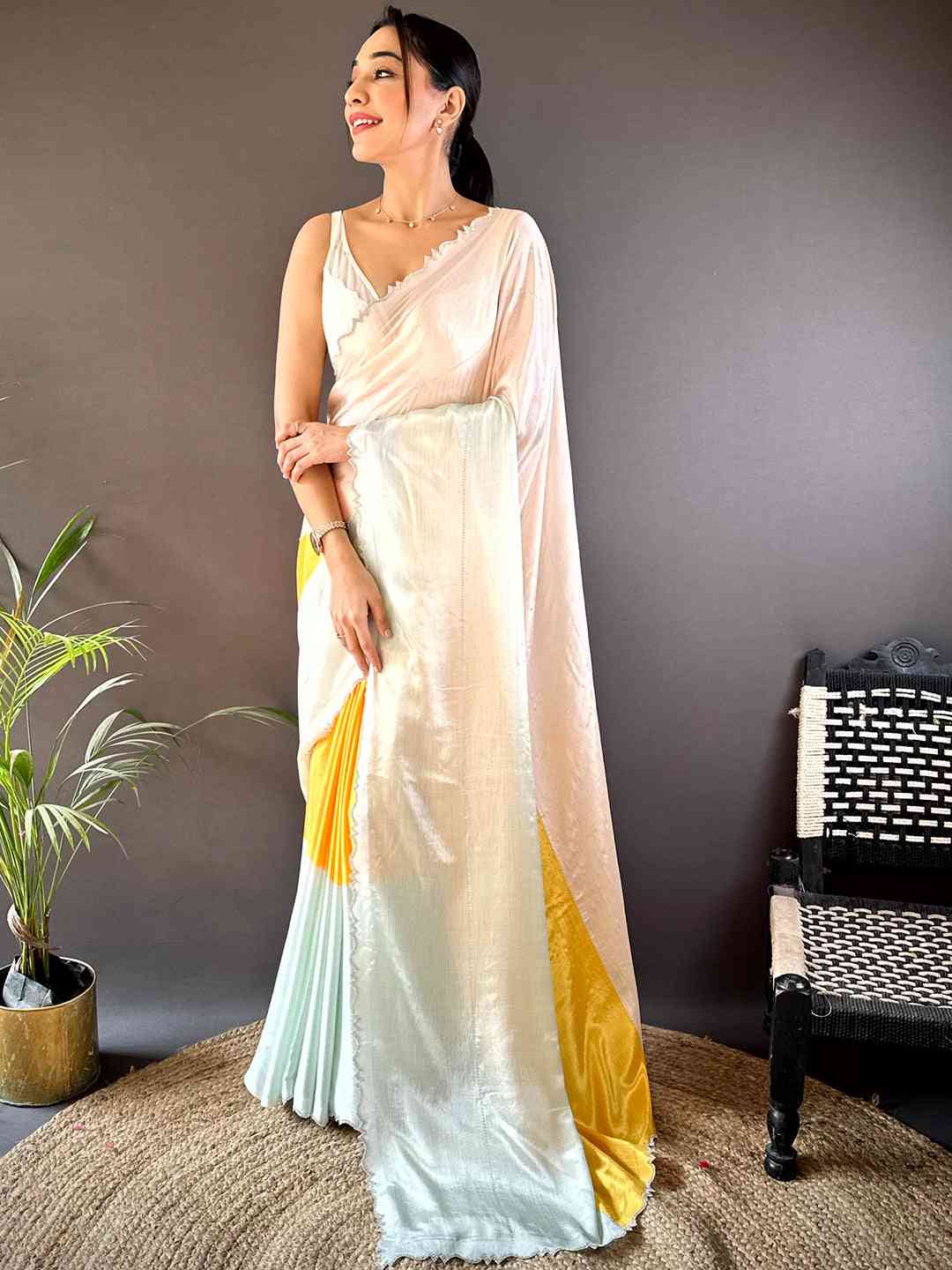 Radiance Swarovski Stone Saree by My Store