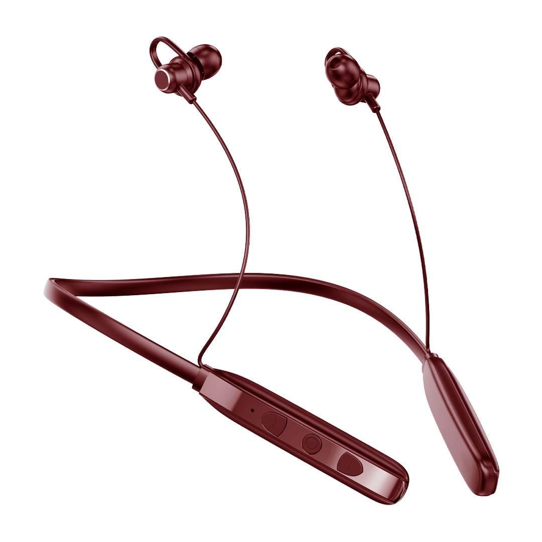 TecSox Verve Bluetooth Neckband | Metallic Touch + High Bass