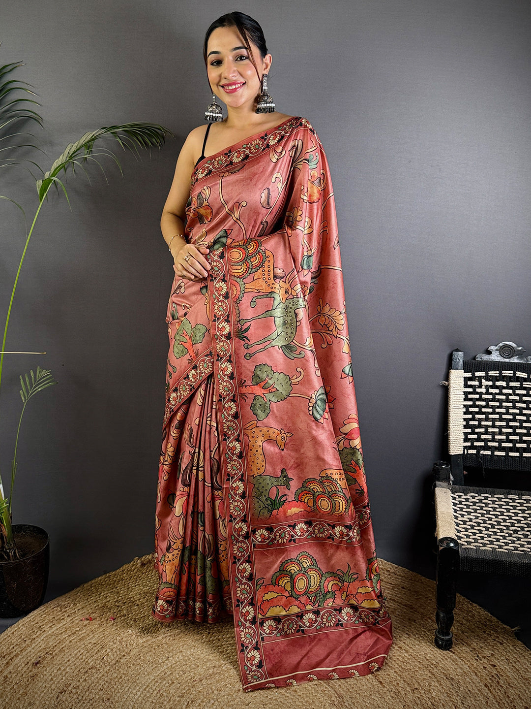 Radiant Soft Dola Silk Printed Saree by My Store