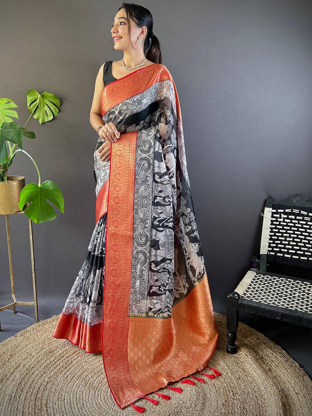 Kalamkari Kota Saree by My Store