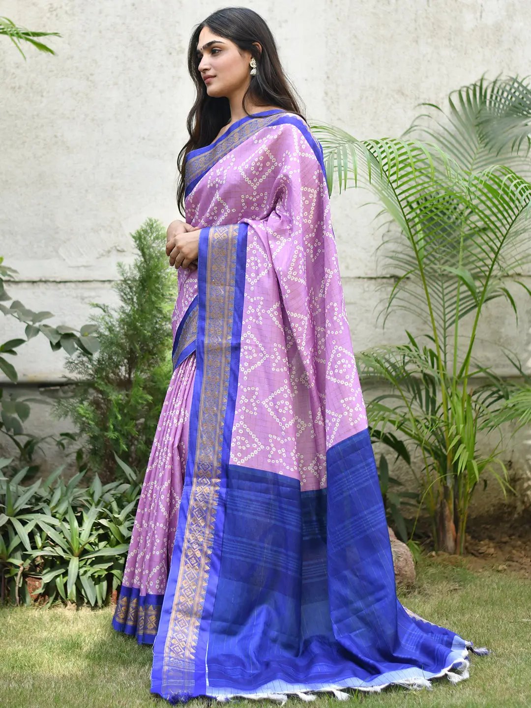 Fine Crafted Soft Silk Bandhej Print Saree
