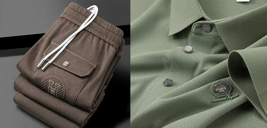 Polo T-shirt casual pants(Pack of 2) My Store