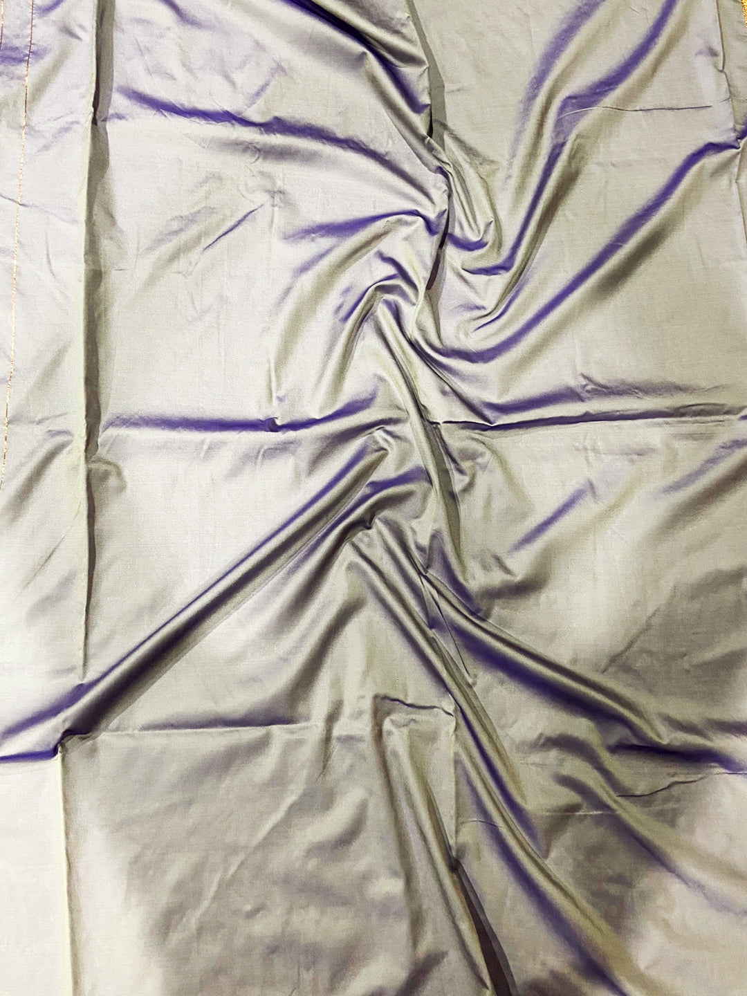 Regal Lavender Yeola Paithani Soft Silk Saree by My Store