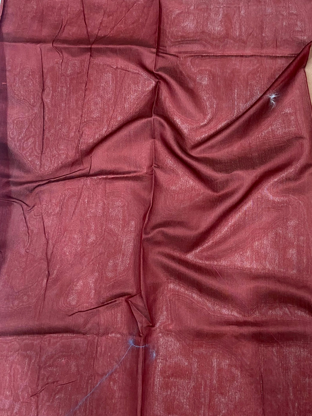 Peach Digital Kalamkari Printed Tussar Silk Saree by My Store