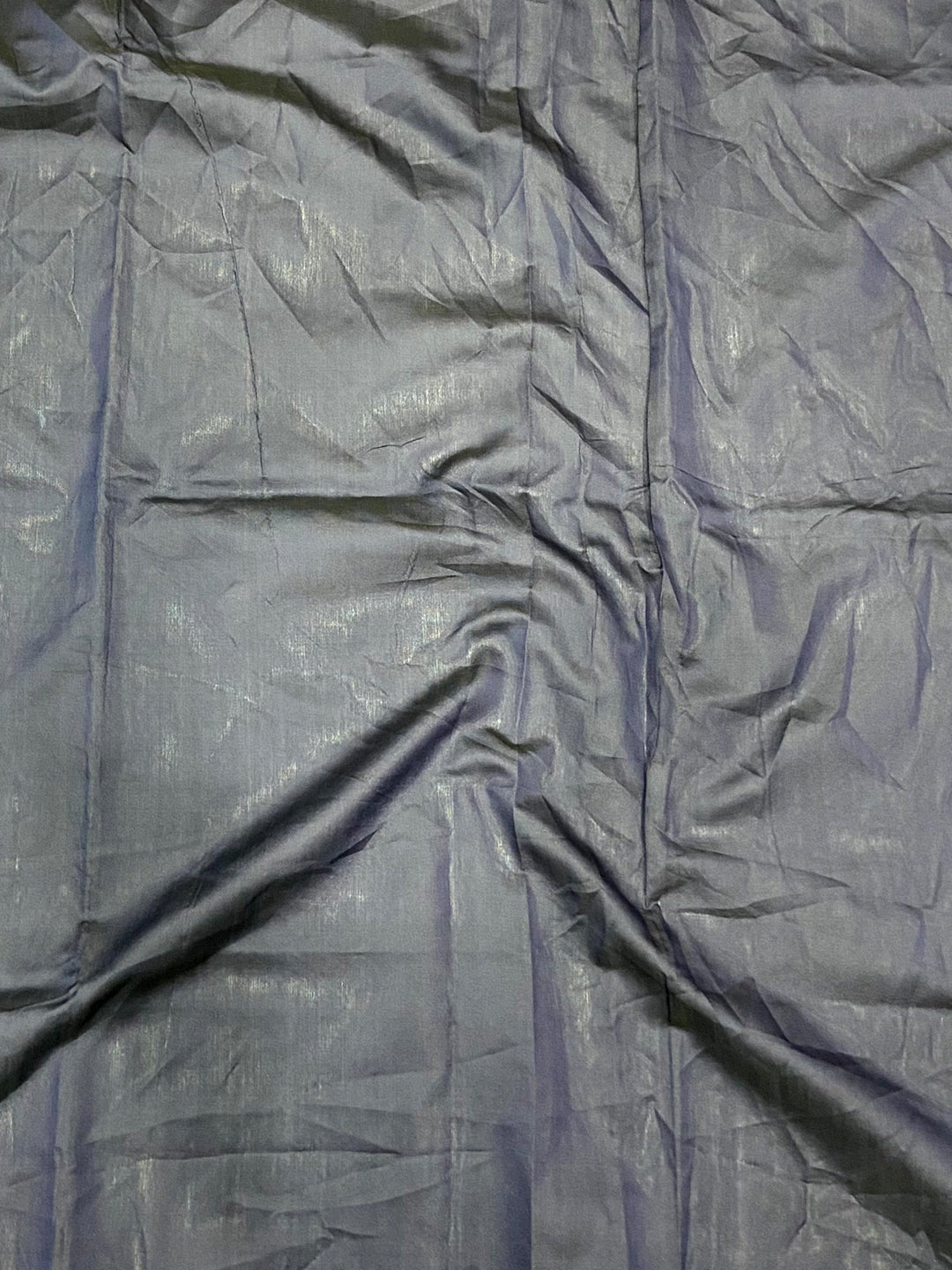 Teal Blue Silk Blend Floral Saree