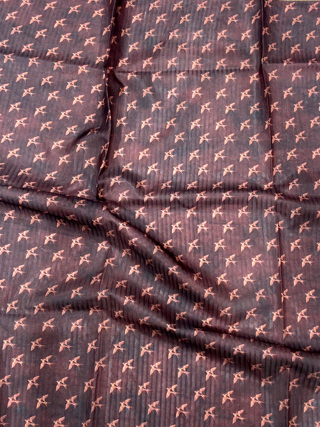 Rose Pink Floral Grace Soft Silk Tissue Saree by My Store