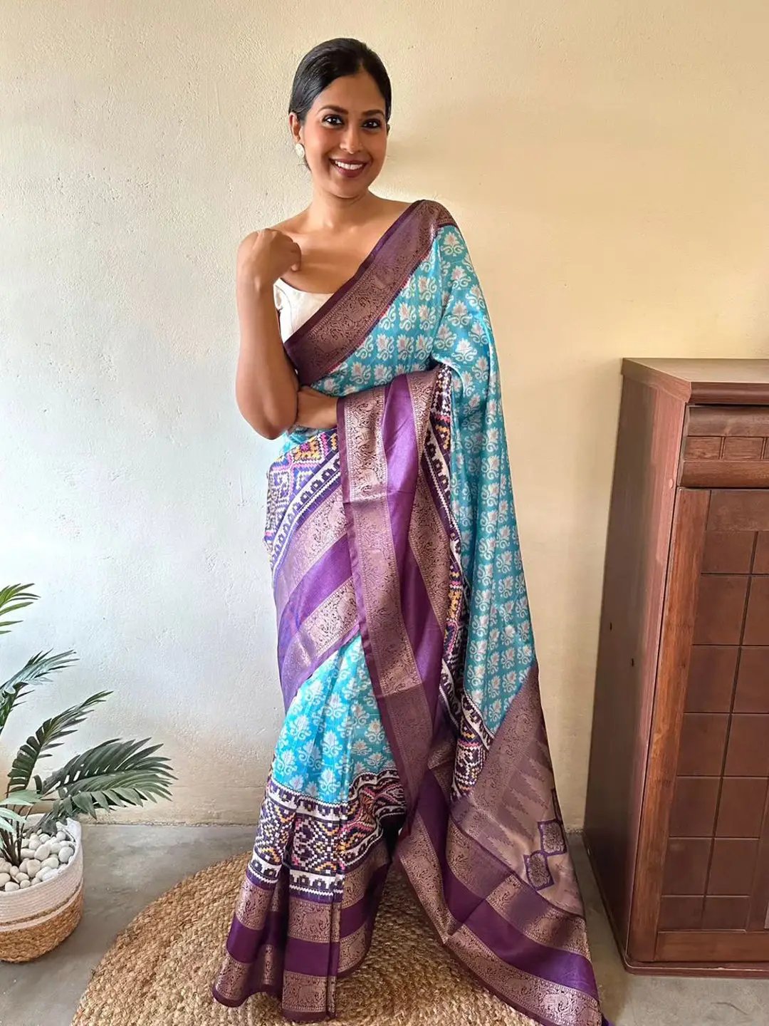 Gadwal Pattu Zari Weaving Soft Silk Saree by My Store